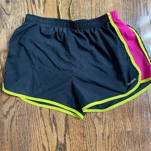 Reebok Shorts - Black and Pink - Medium